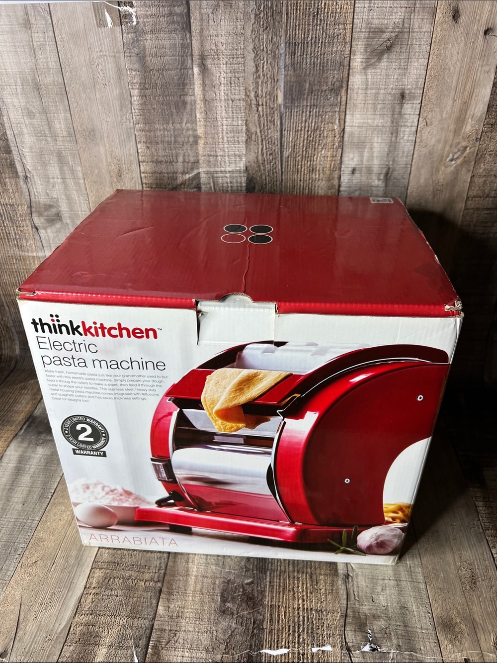 Thinkkitchen Red Electric Pasta Machine